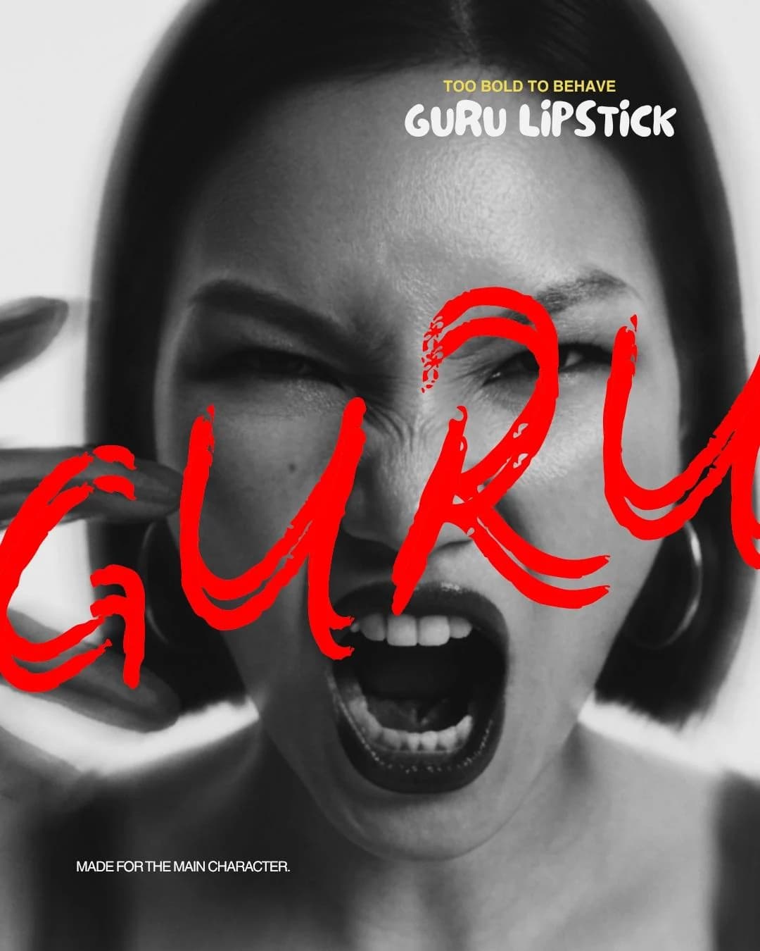 GURU shopping bag beside the boxed lipstick